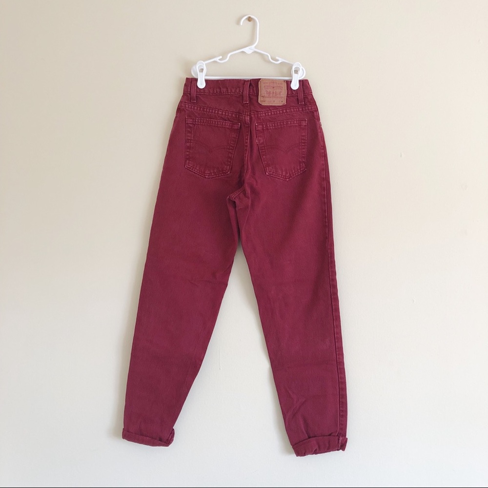 Women’s Red Levi’s 550 Jeans